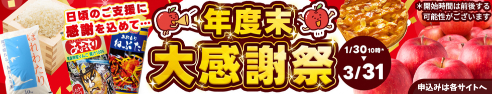 ふるさと納税年度末大感謝祭