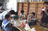 朝陽学区金魚ねぷた作り講座