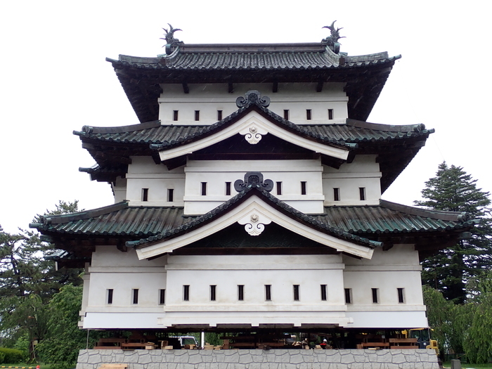 6月22日揚家終了(天守東面)の画像