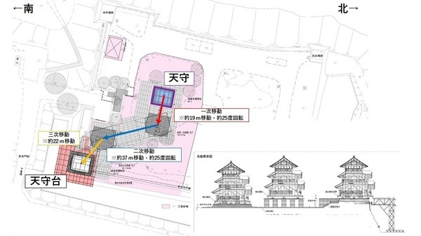 天守曳戻しルートの画像
