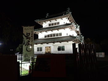 天守ライトアップの画像