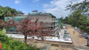 作業構台組立状況の画像