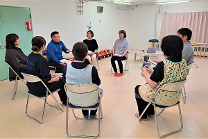 愛成会保育・幼児教育部門との対話集会の様子1
