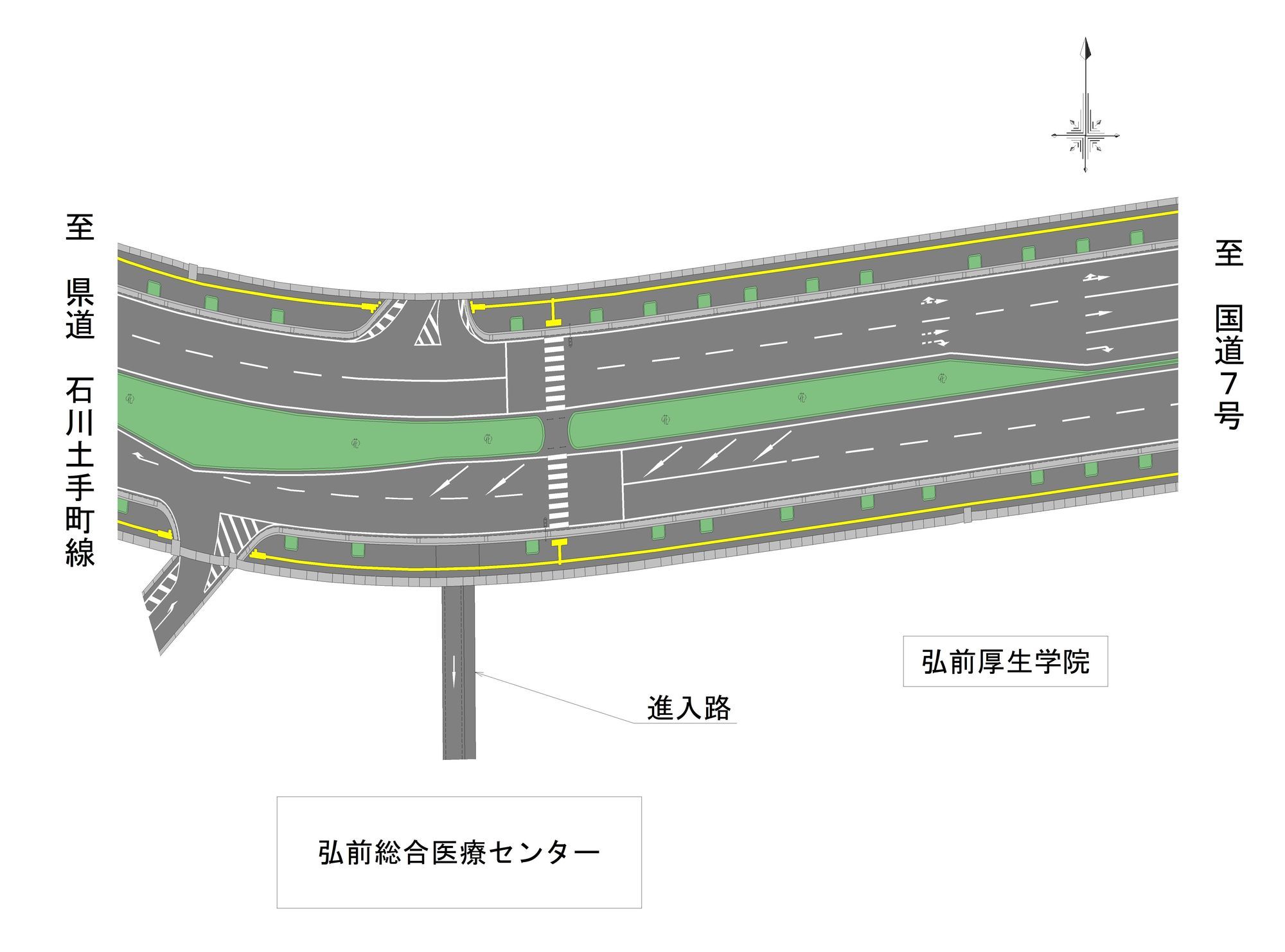 県道弘前平賀線図面