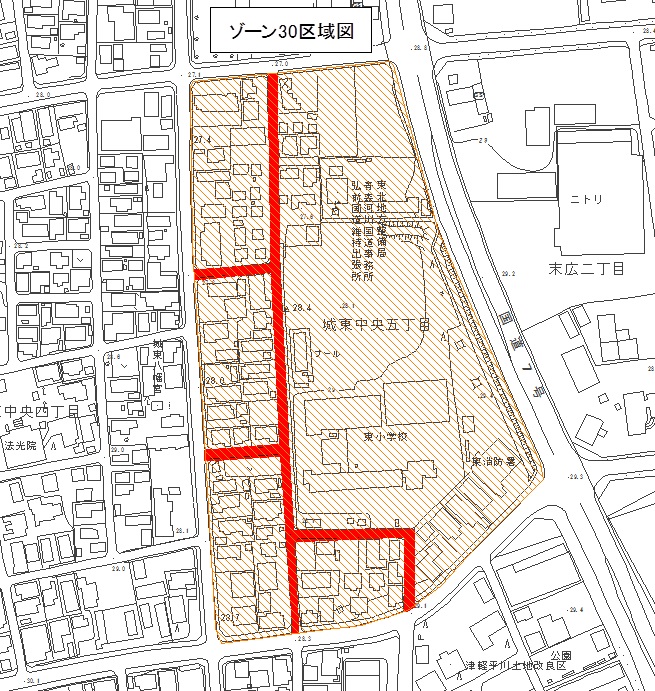 ゾーン30区域図